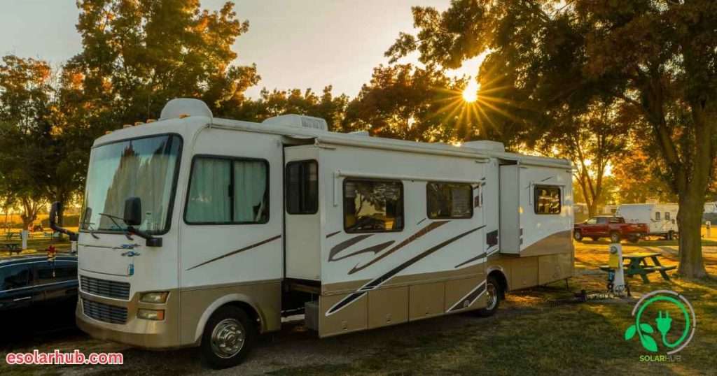 Motorhome with Solar Panels